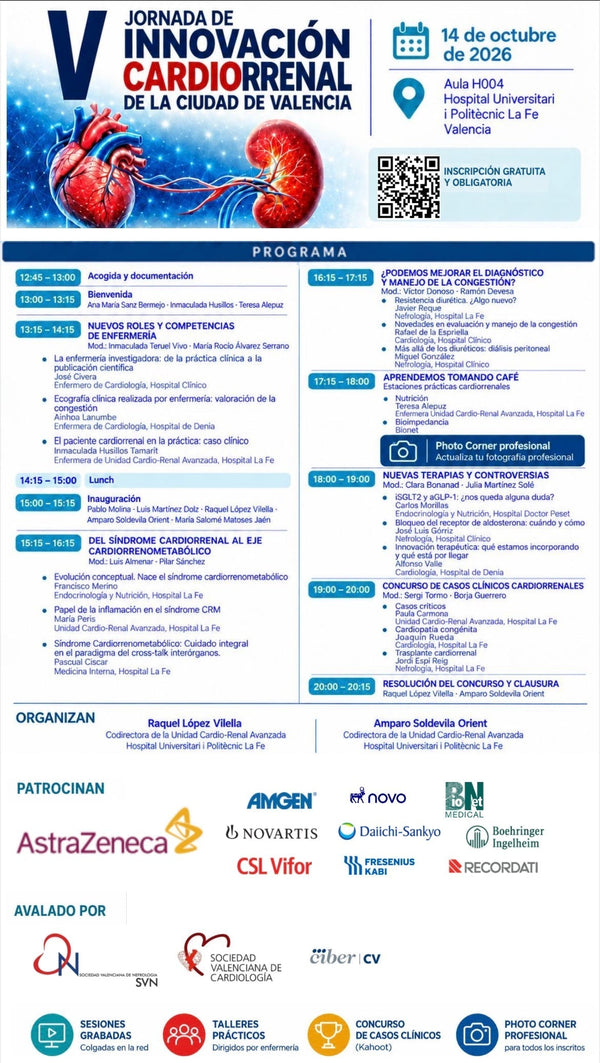 V JORNADA DE INNOVACIÓN CARDIORRENAL DE LA CIUDAD DE VALENCIA
