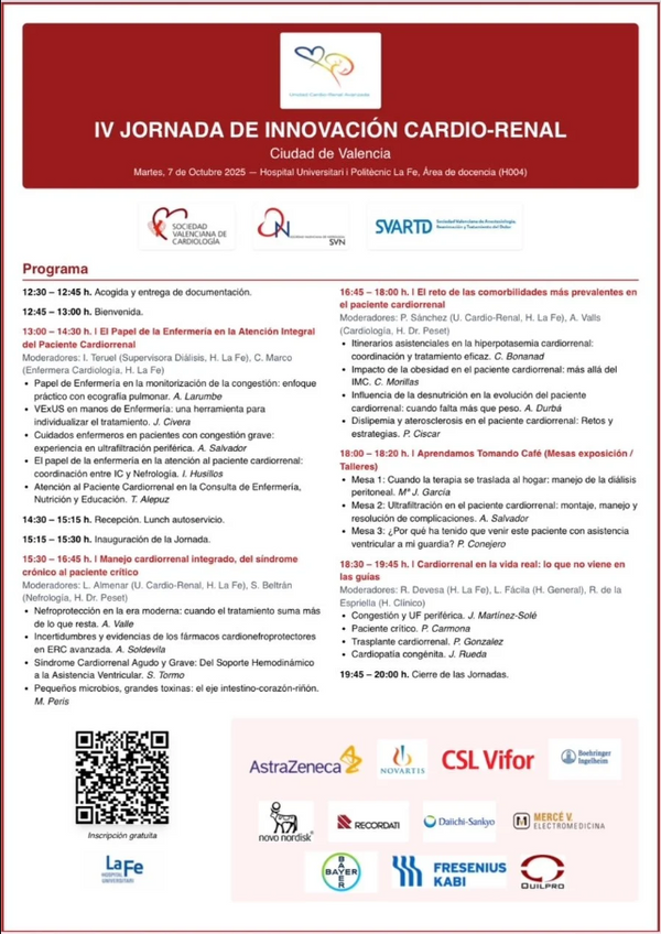 IV JORNADA DE INNOVACIÓN CARDIO-RENAL