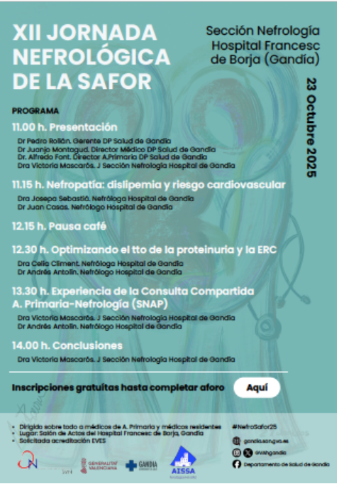 XII JORNADA NEFROLOGÍA DE LA SAFOR
