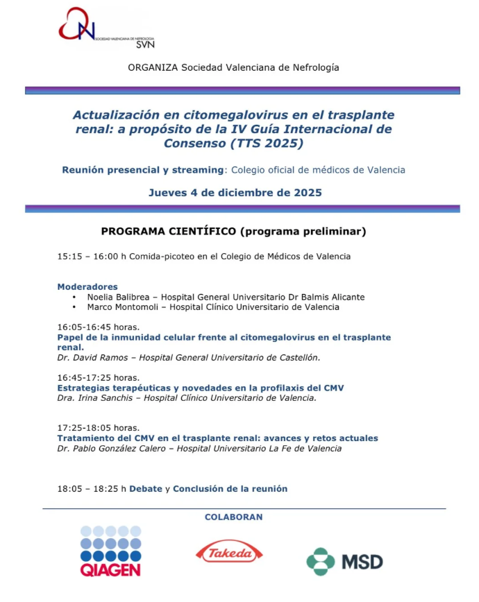 ACTUALIZACIÓN EN CITOMEGALOVIRUS EN EL TRASPLANTE RENAL